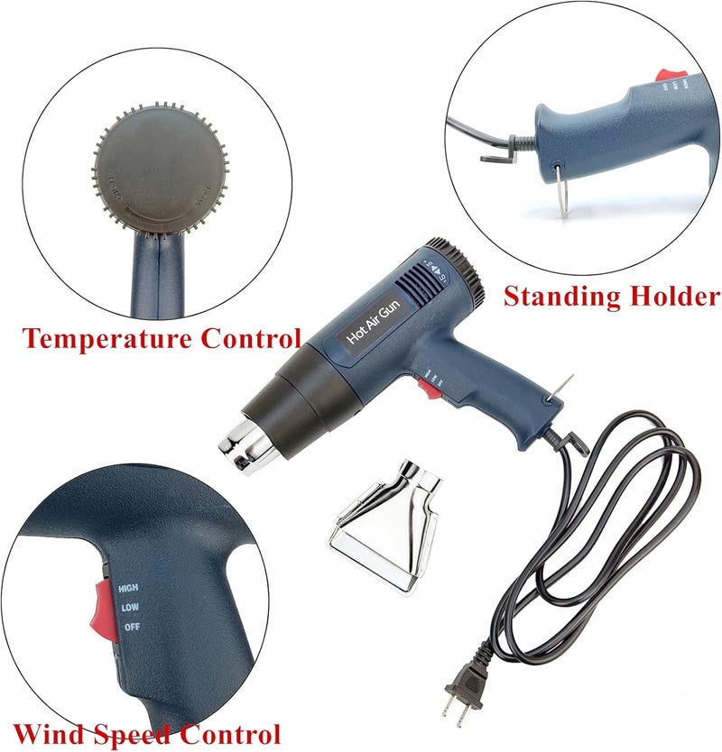 CARTINTS Car Paint Protection Vinyl Film Tool Kit, Window Tint Tools Includes Heat Gun, Squeegee, Scraper, Utility Knife, Edge Trimming Tool, Glass Wiper - Image 2